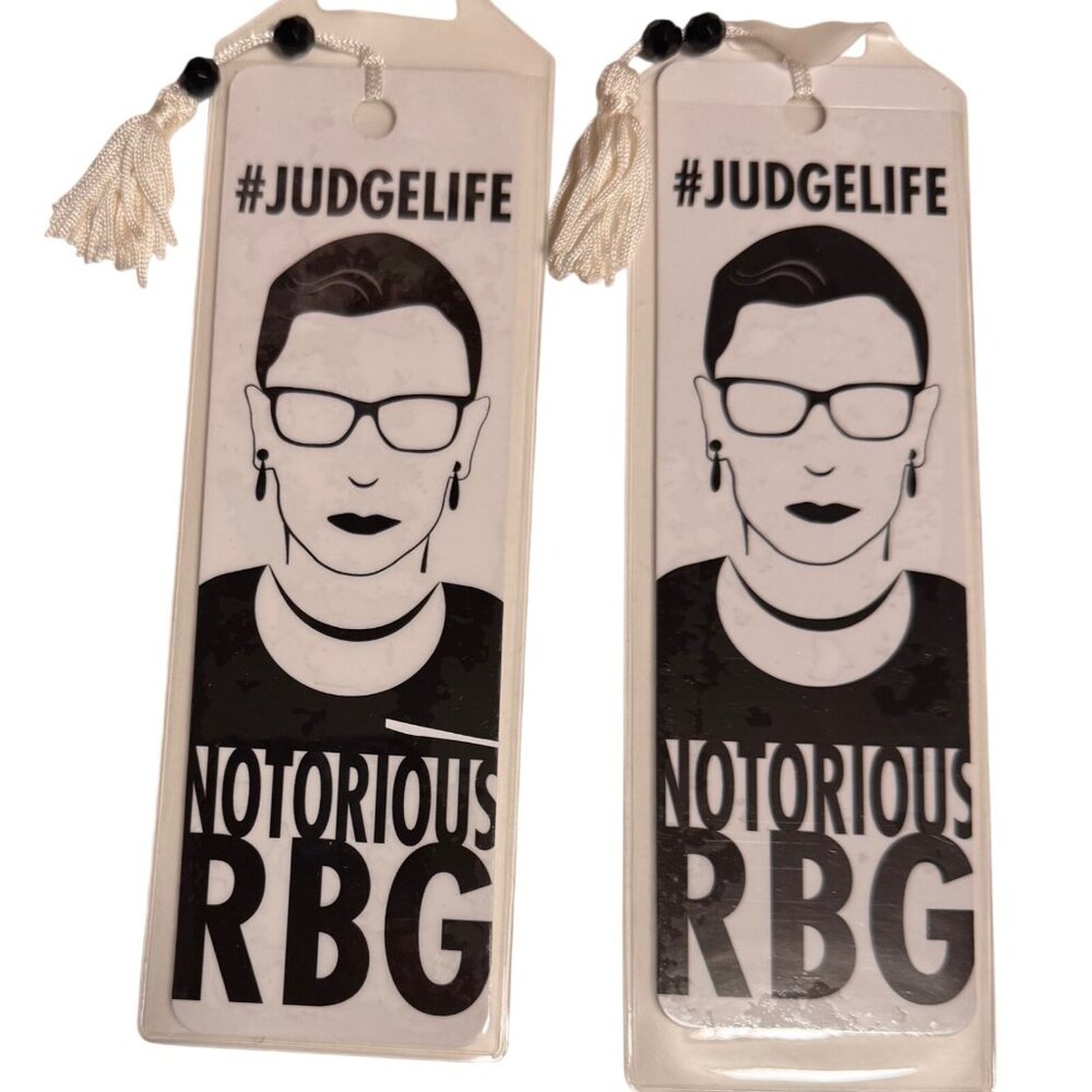 2 Notorious RBG Ruth Bader Gingsburg Bookmark Antioch Art Print Trends Book Mark